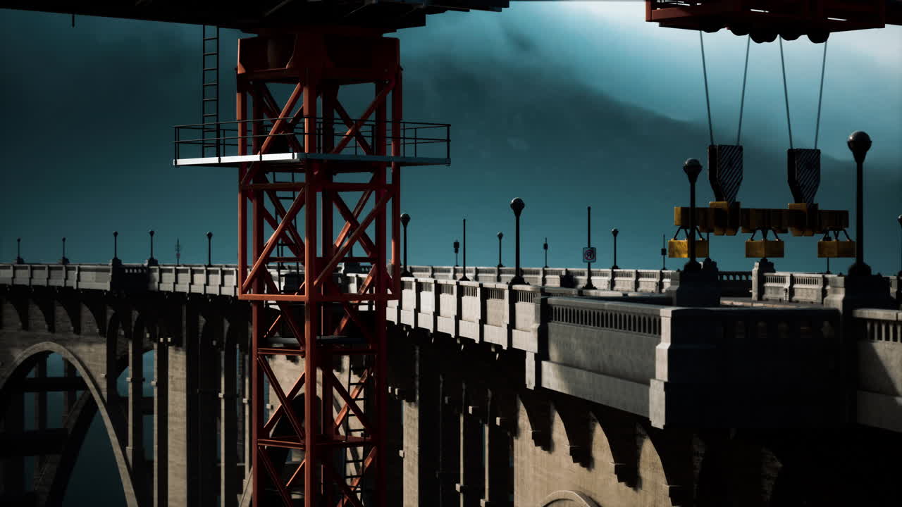 puente de carretera en construcción