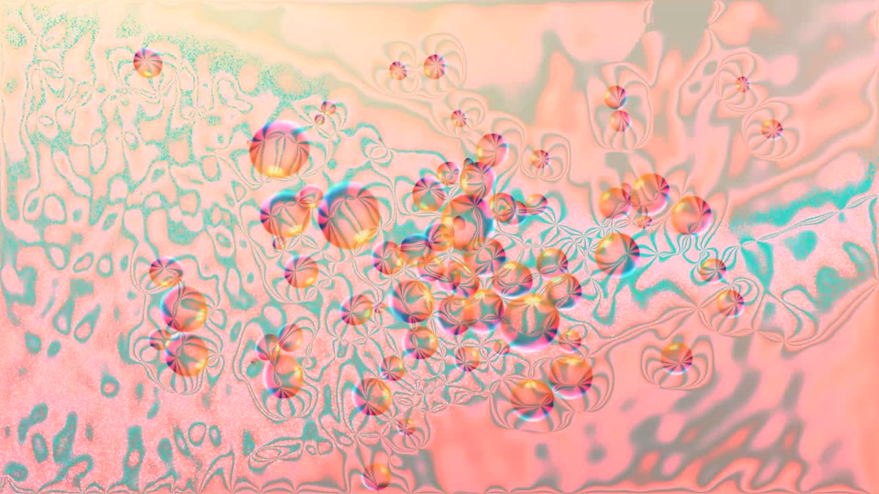 fantasía abstracta de fondo multicolor con burbujas