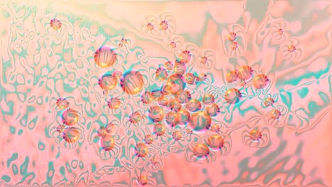 fantasía abstracta de fondo multicolor con burbujas