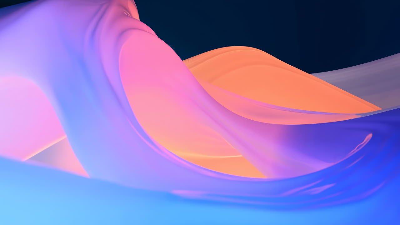 Smooth Flowing Abstract Gradient Color Waves