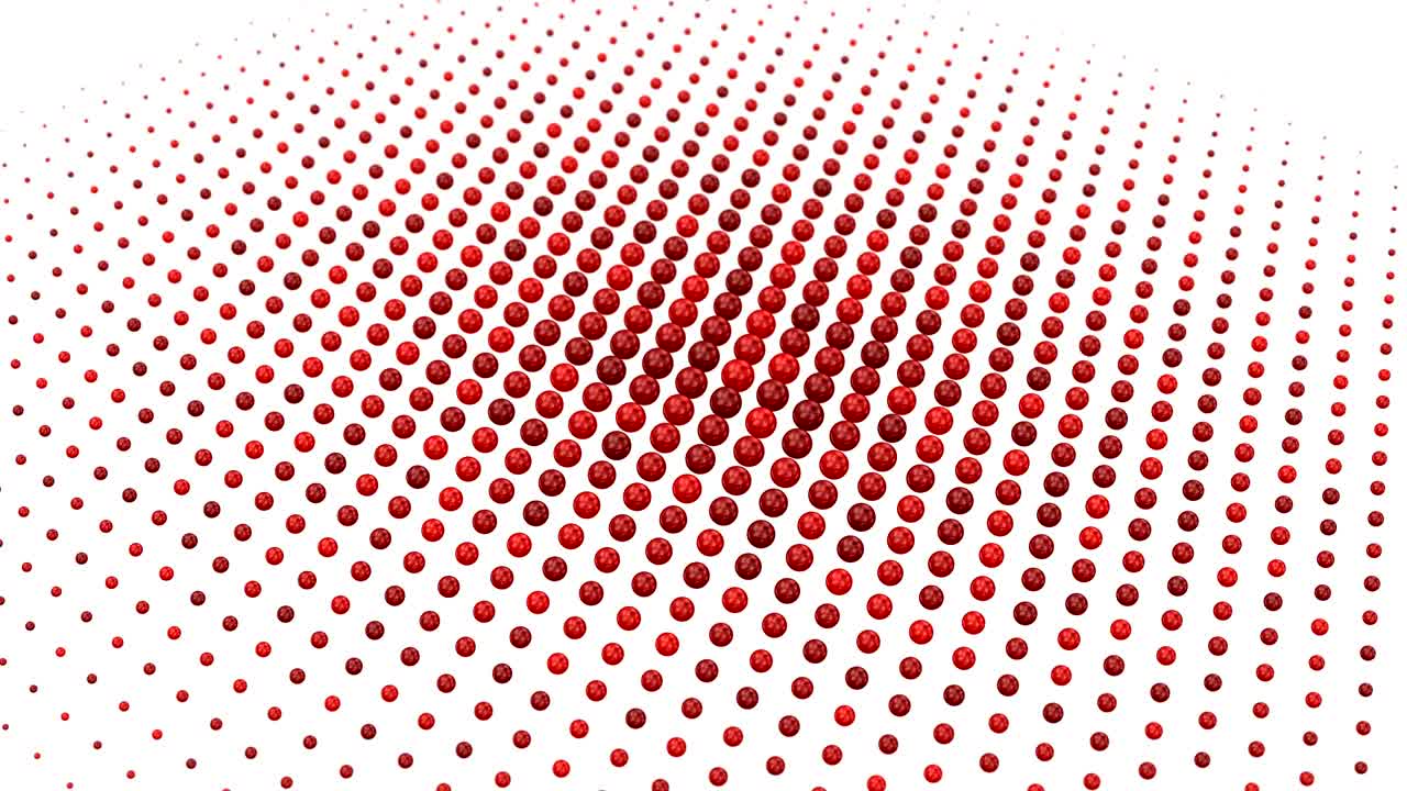 Spheres Formed A Wave