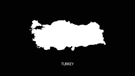 Vídeo-Alfa-Revelador-Digital-Y-Zoom-En-El-Mapa-Del-País-De-Turquía-Con-Fondo-Revelador-Del-Nombre-Del-País-|-Mapa-Del-País-De-Turquía-Y-Título-Que-Revela-Vídeo-Alfa-Para-Editar-La-Plantilla-Conceptual