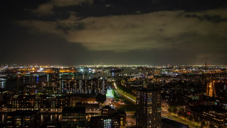 Skyline-Von-Rotterdam:-Herbstnacht