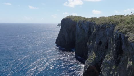 tropical cabo cabron national park in samana peninsula, dominican republic