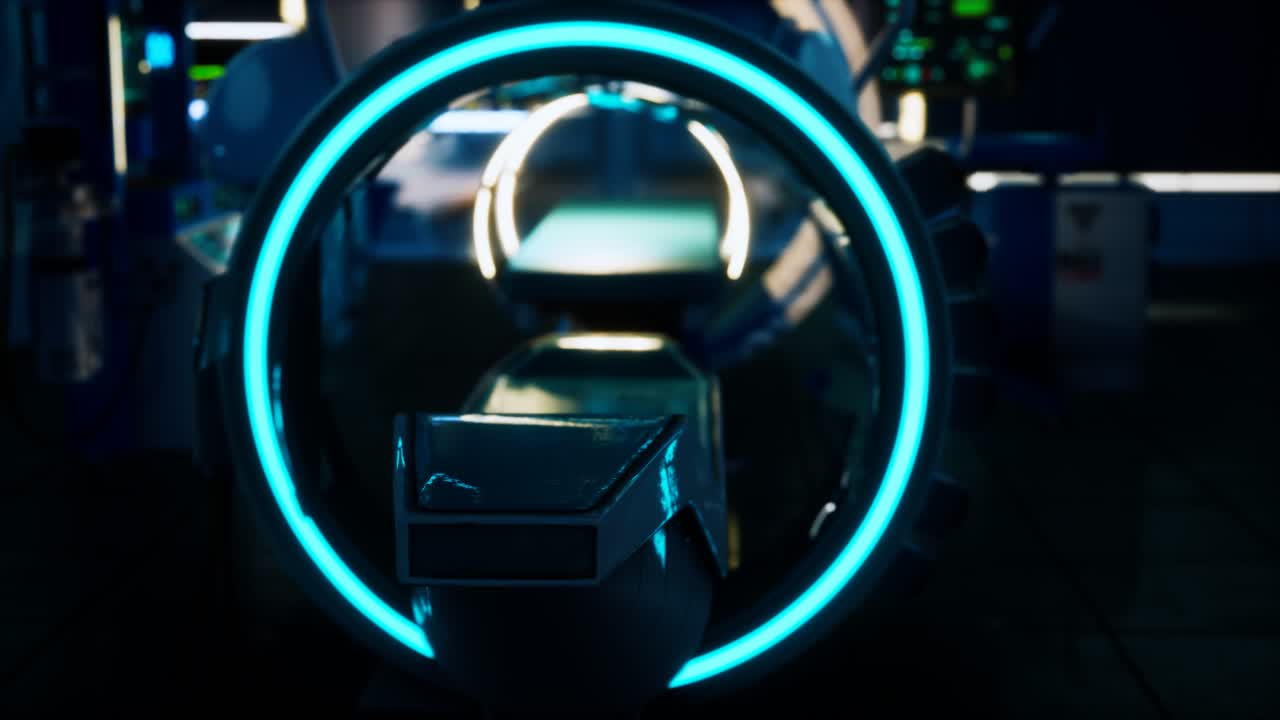 미래의 과학적 mri 스캐너 병원의 의료 장비