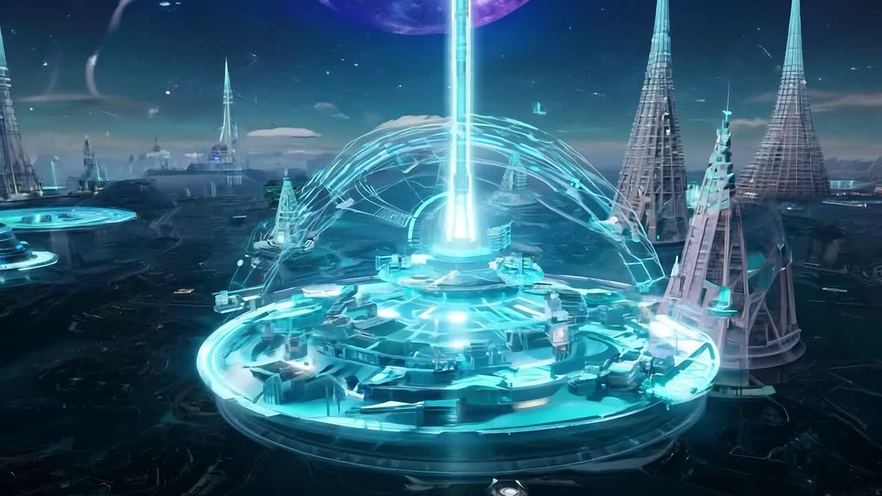 외계 행성의 미래 도시