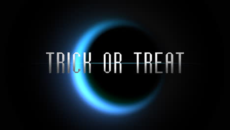 trick or treat on big blue moon in dark galaxy