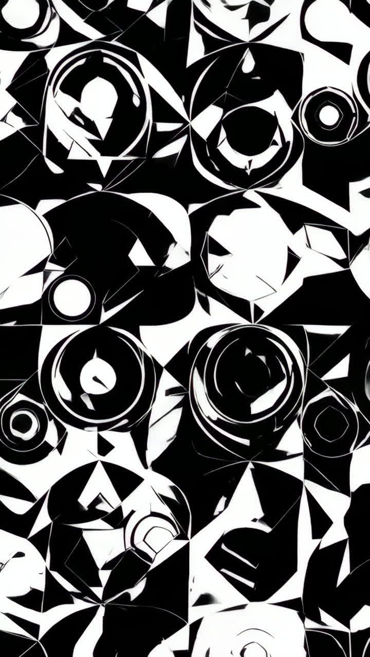 Motivo ottico geometrico astratto in bianco e nero