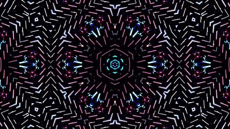 forma de círculo de movimiento de onda de línea, colorido, sobre fondo negro