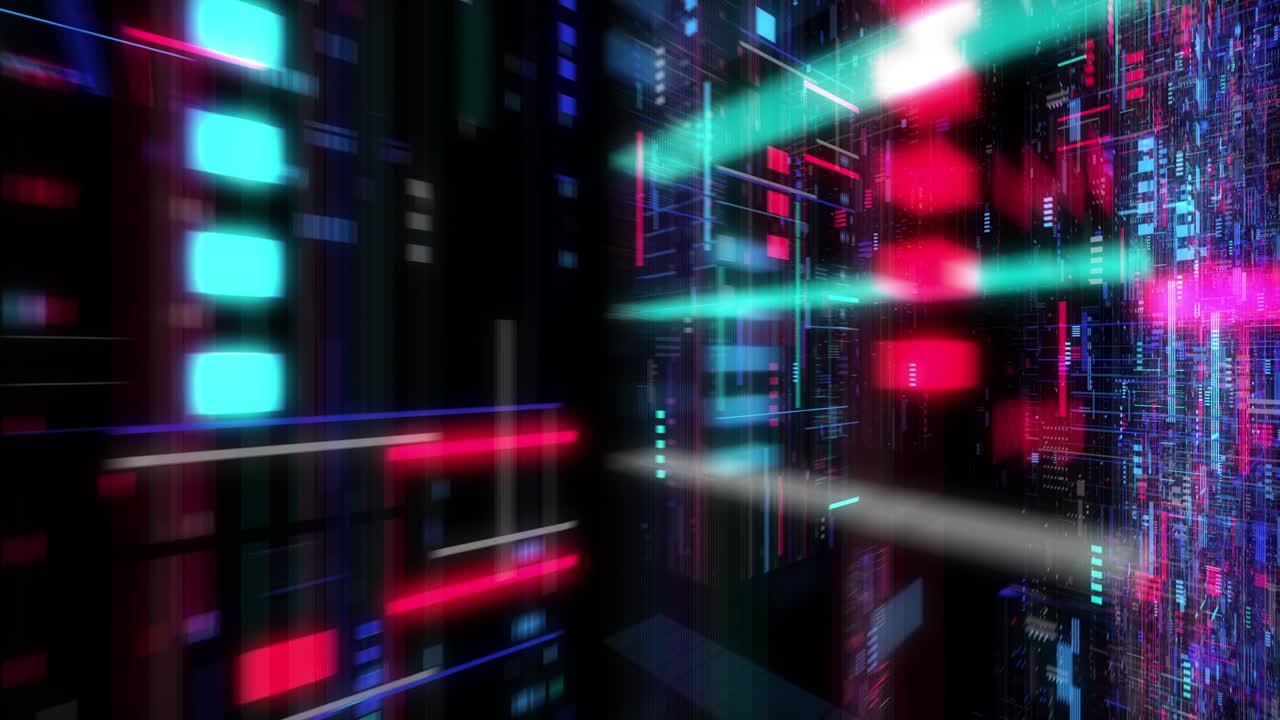 Seamless loop global connection business cloud computing service, big data visualization. Blockchain.