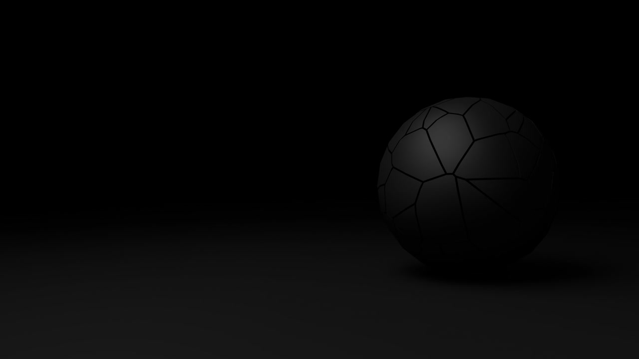 ブラックスフェア 変形するテクスチャー 抽象アニメーション 3dレンダリング コピースペース