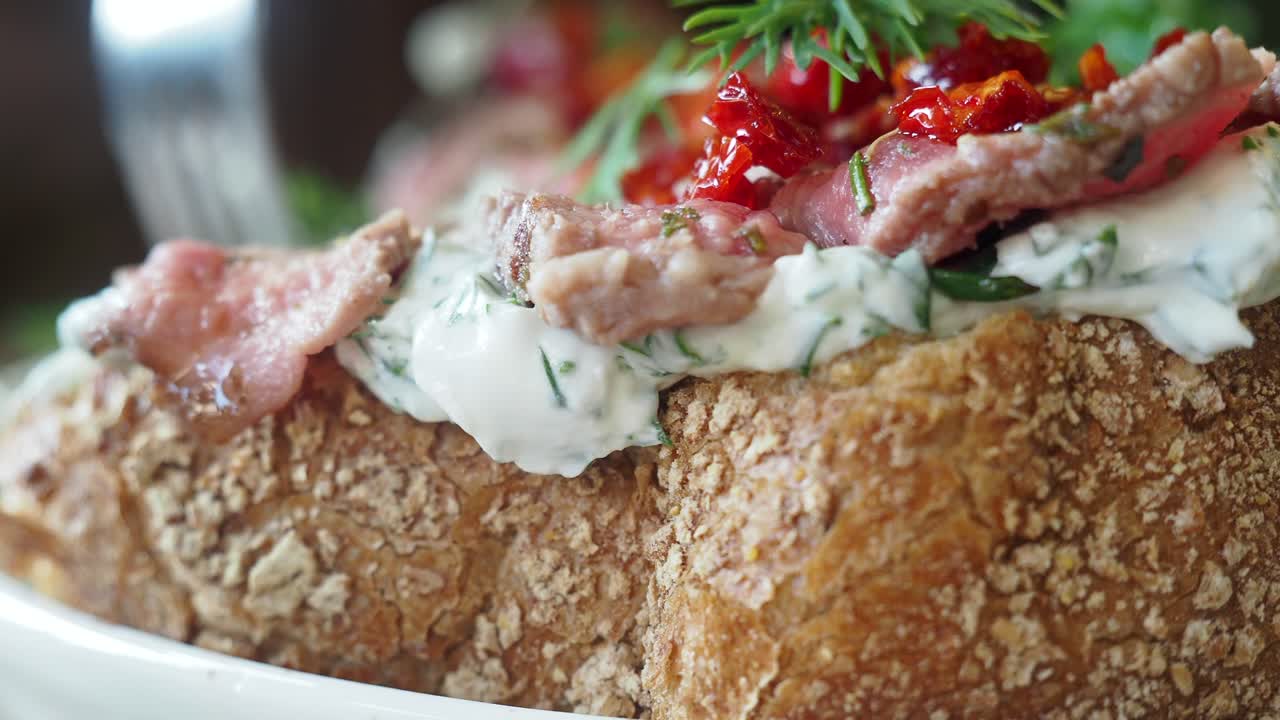 Appetizer Beef Sandwich