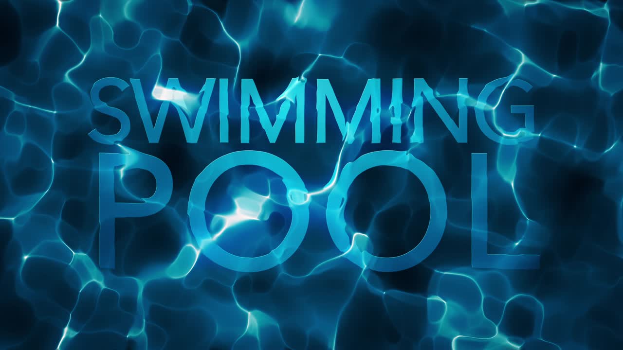프랙탈 수영장 제목 추상적인 물 루프