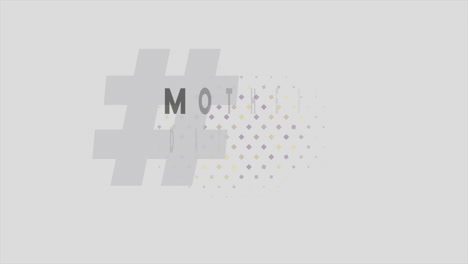 encantadora tarjeta de puntos con un audaz mensaje para el día de la madre