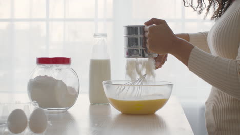 woman baking a cake/pastry