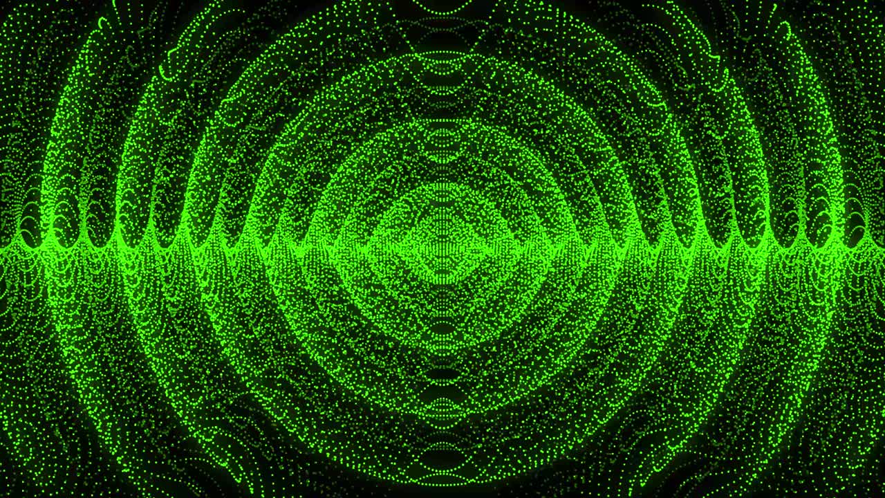 Green color Dot Shape Pattern animation motion graphics