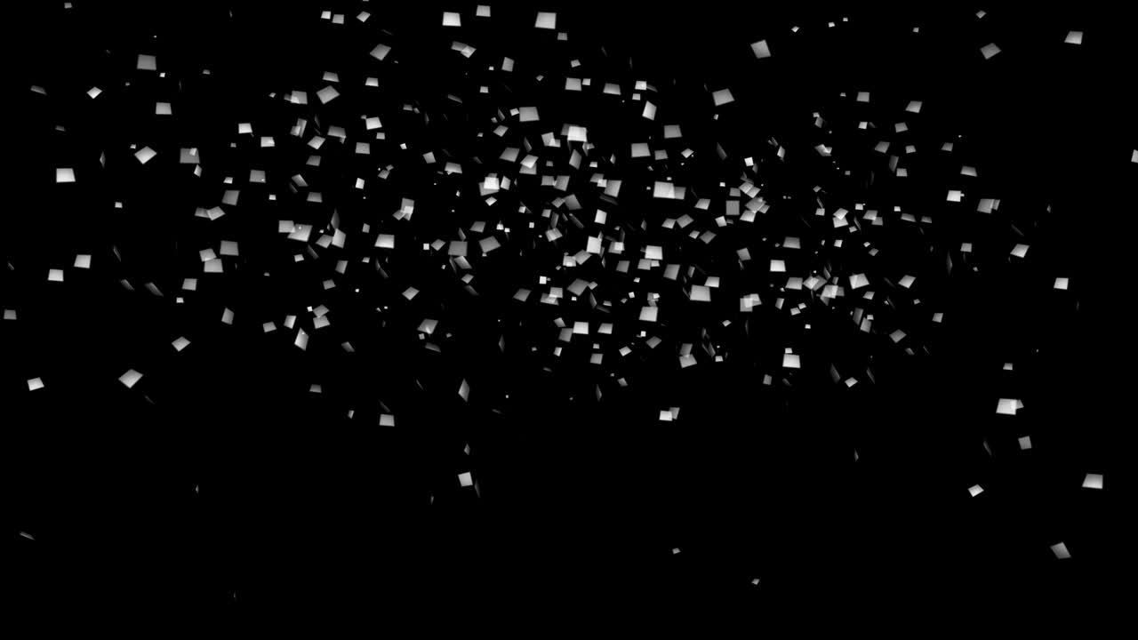 다채로운 콘페티 기념일 파티 애니메이션 3d