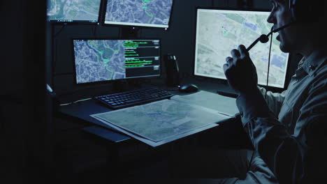 military control room operator