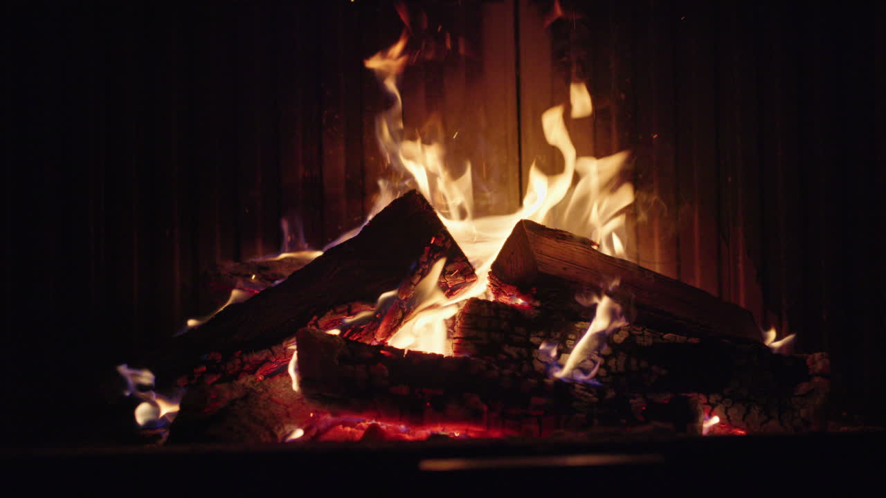 밤에는 아한 벽난로