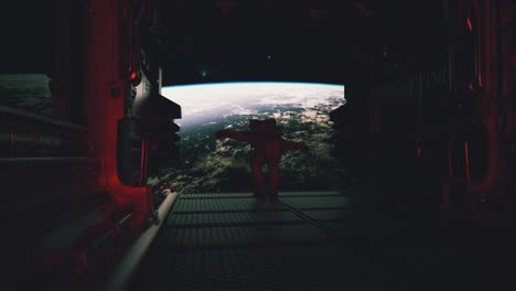 astronaut on a spacewalk