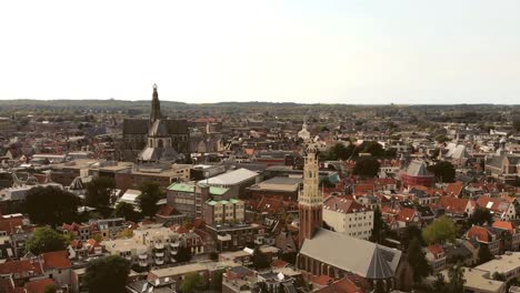 haarlem cityscape, netherlands