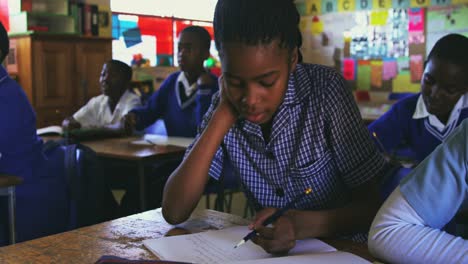 schoolchildren in a lesson at a township school 4k