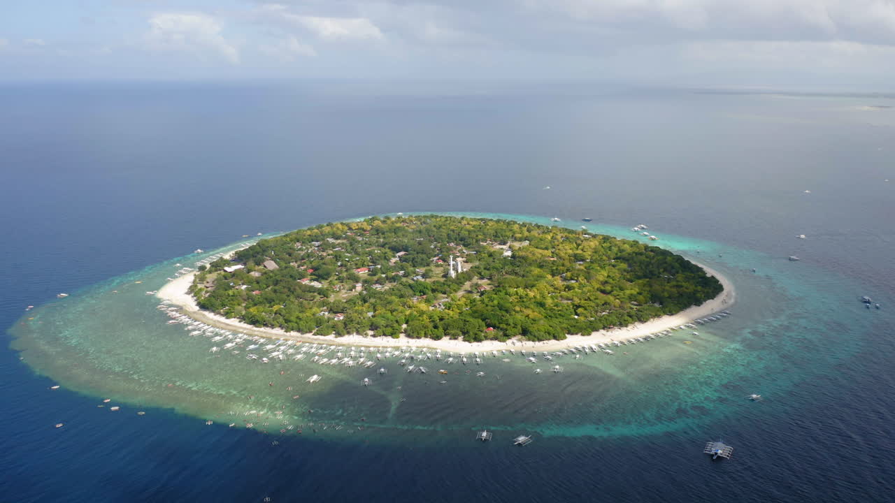 발리카삭 섬, 보홀, 필리핀의 공중 촬영