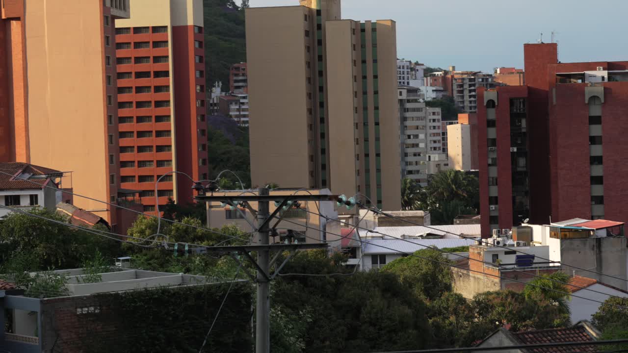 San Antonio neighbourhood in Cali California old near modern buildings skyline