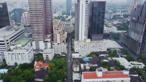 bangkok cityscape aerial view