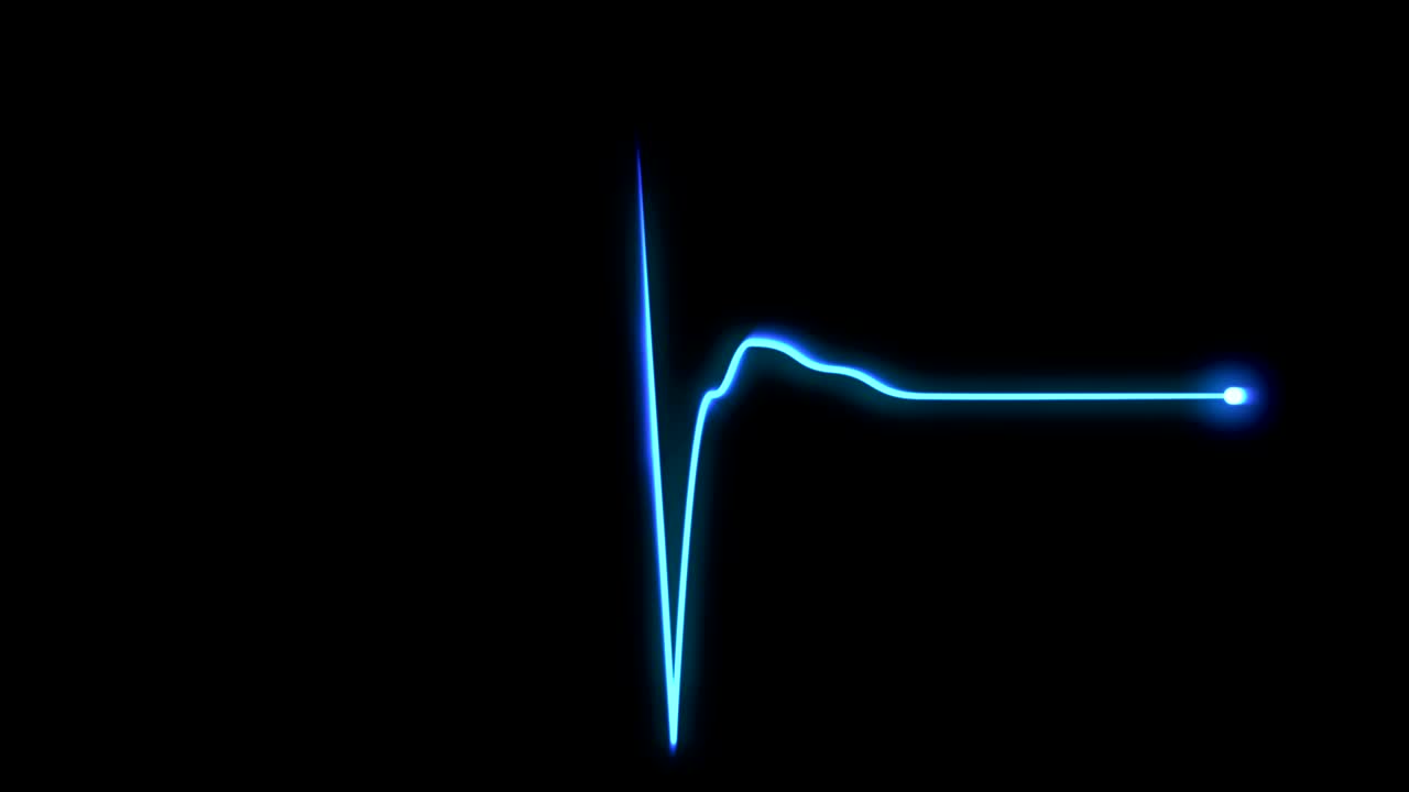 전기 심장 박동 애니메이션 (electrocardiogram heartbeat animation)
