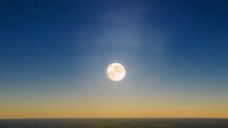 full moon in the night sky