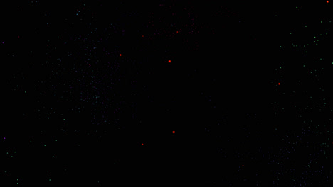 explosión de partículas coloridas