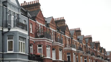 row of terraced houses in london