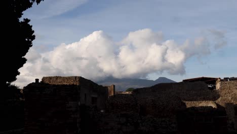 pompeii timelapse clouds and structure