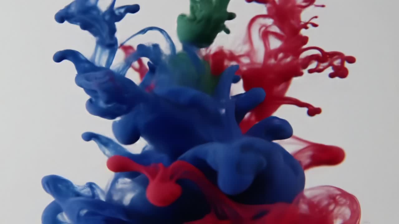 Colorful Ink Mixing