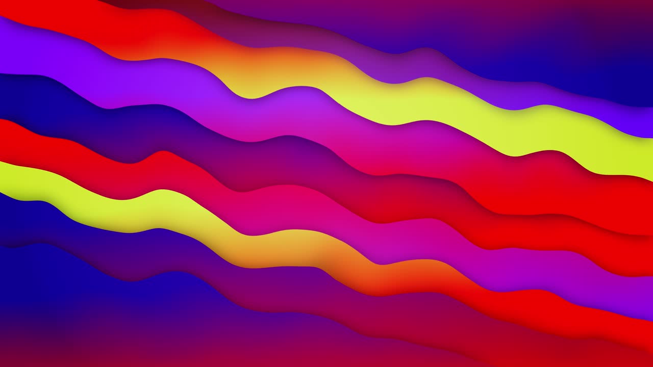 Abstract smooth blurred gradient mesh Loop background in bright rainbow colors.