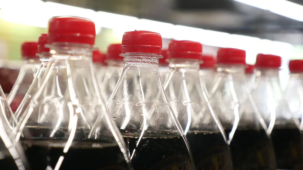 Rows of Soda Bottles