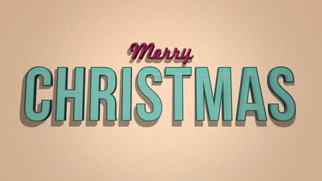retro merry christmas text set on a brown grunge texture