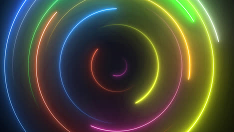 Colorful-Futuristic-neon-Abstract-Light-glowing-technology-retro-circle-background