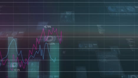 Gráfico-Animado-De-Datos-Financieros-Que-Muestra-Precios-De-Acciones-Fluctuantes-Sobre-Un-Fondo-Digital