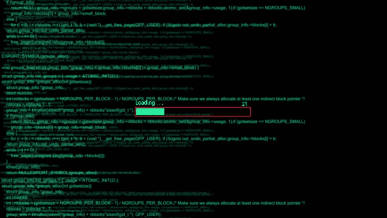 Computer Code. Programming. Coding And Downloading Data. Hacker Concept