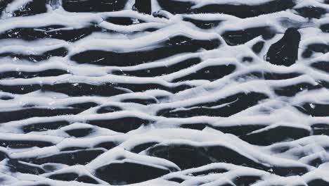 texturas de hielo en el lago moosehead