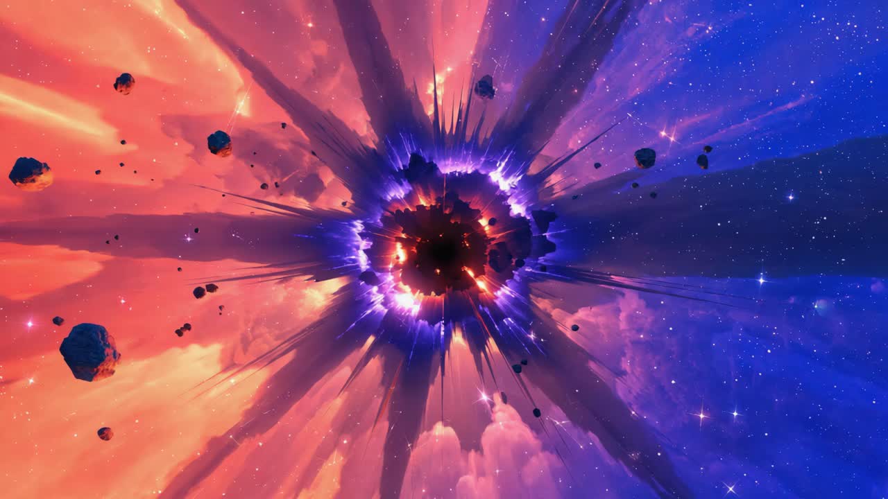 A cosmic wormhole in space