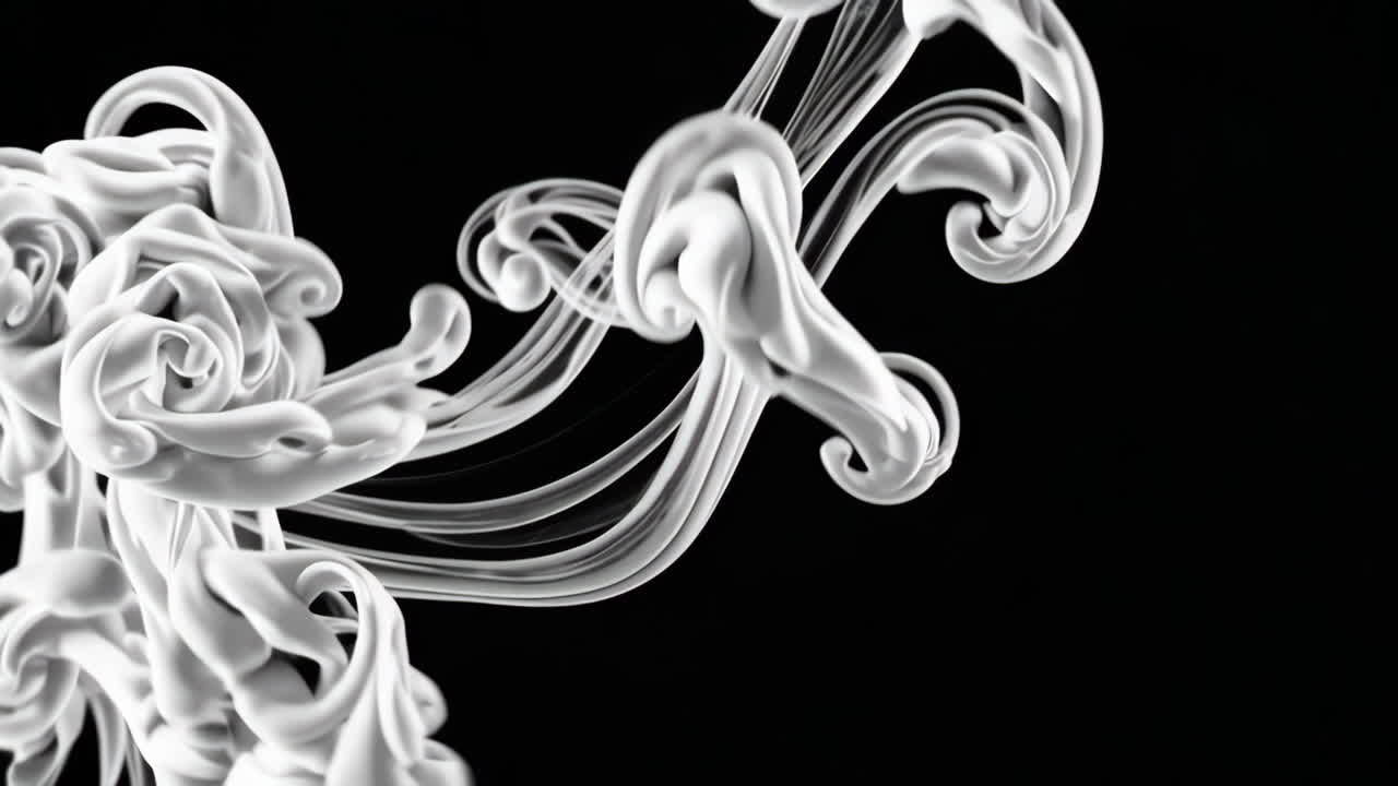 remolinos de tinta abstractos