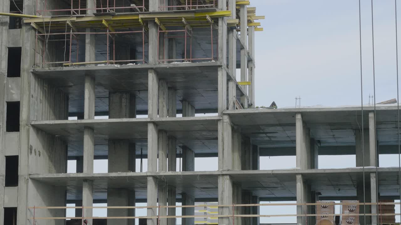 sitio de construcción de un edificio de gran altura