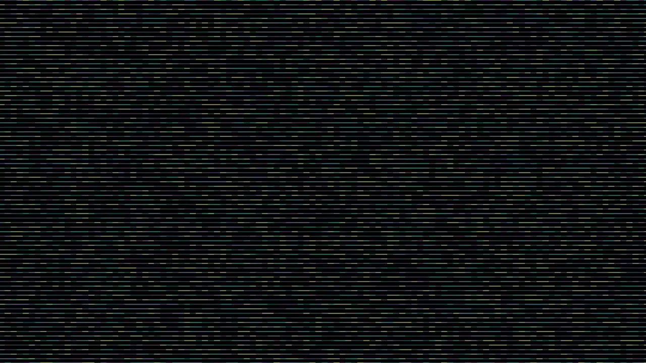 Digital Glitch Effect with Horizontal Scanning Lines