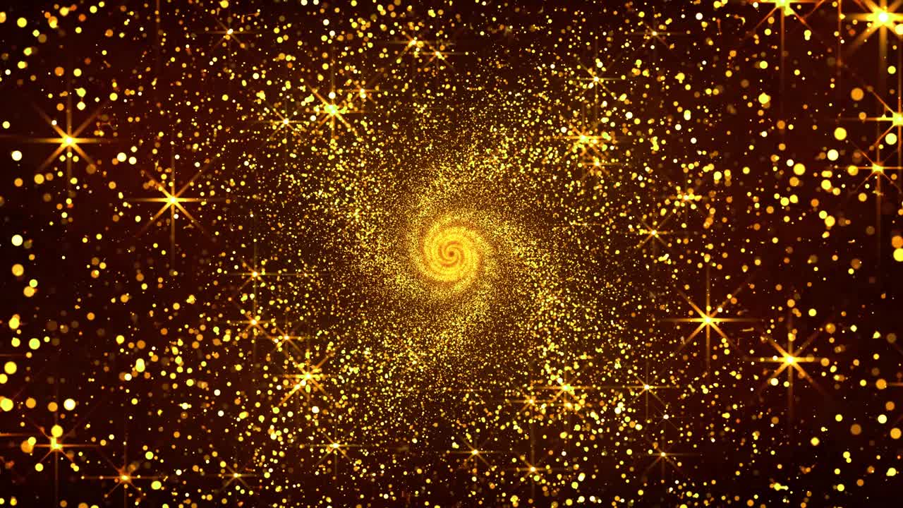 абстрактный блеск движущаяся фоновая анимация блестящие золотые огни частицы туннель мерцающие мерцающие частицы беспрепятственная 4k цикл видео анимация