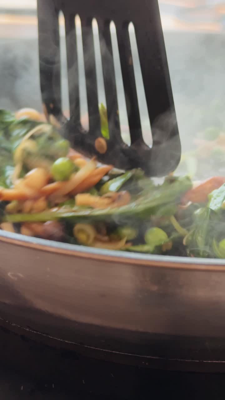 Spinach and Pea Stir Fry