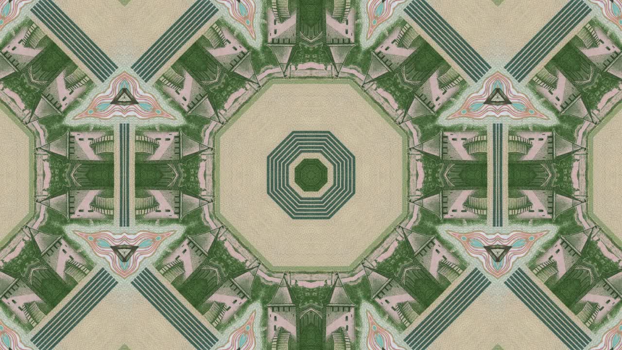 러시아 루블 화폐 지폐 추상 모션 그래픽 모자이크 시엄리스 루프 크리에이티브 비즈니스 애니메이션 배경