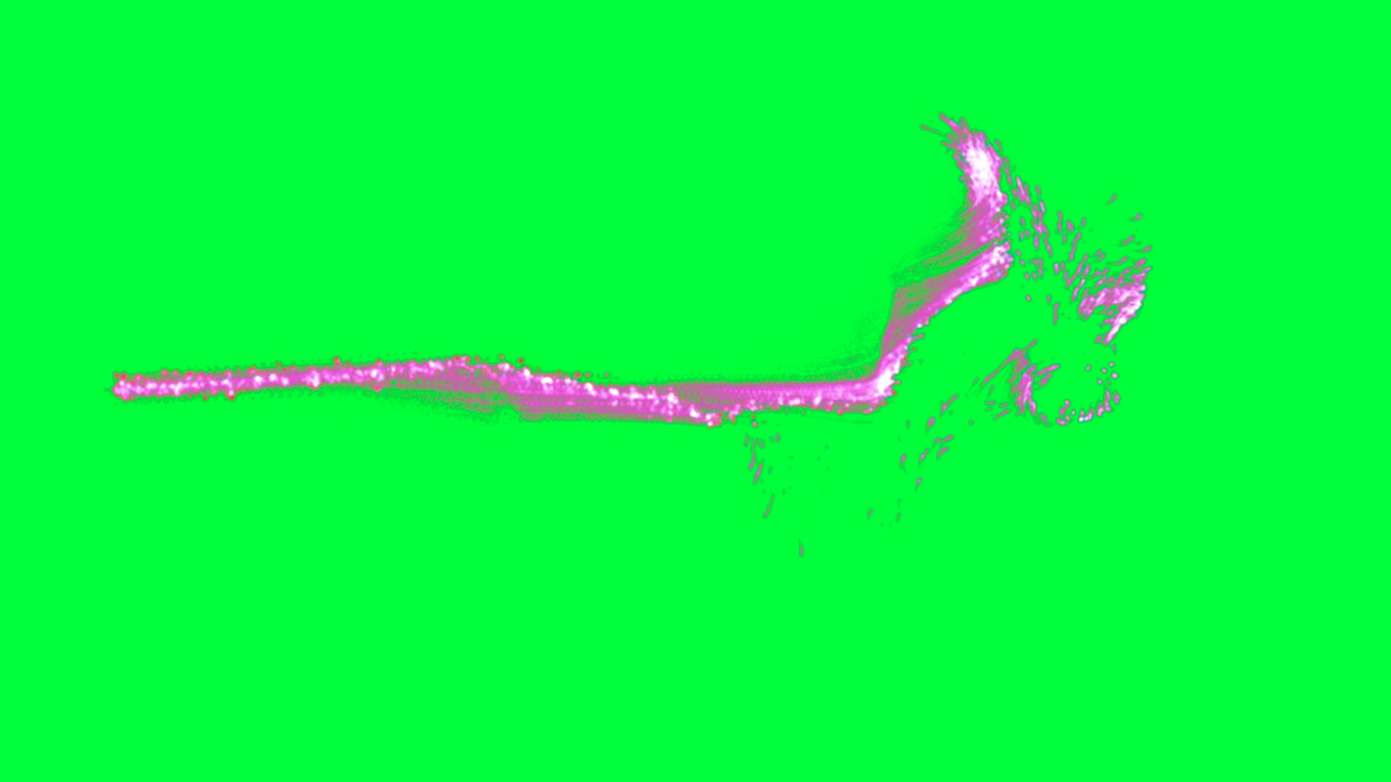 녹색 화면에 분홍색 추상 폭발